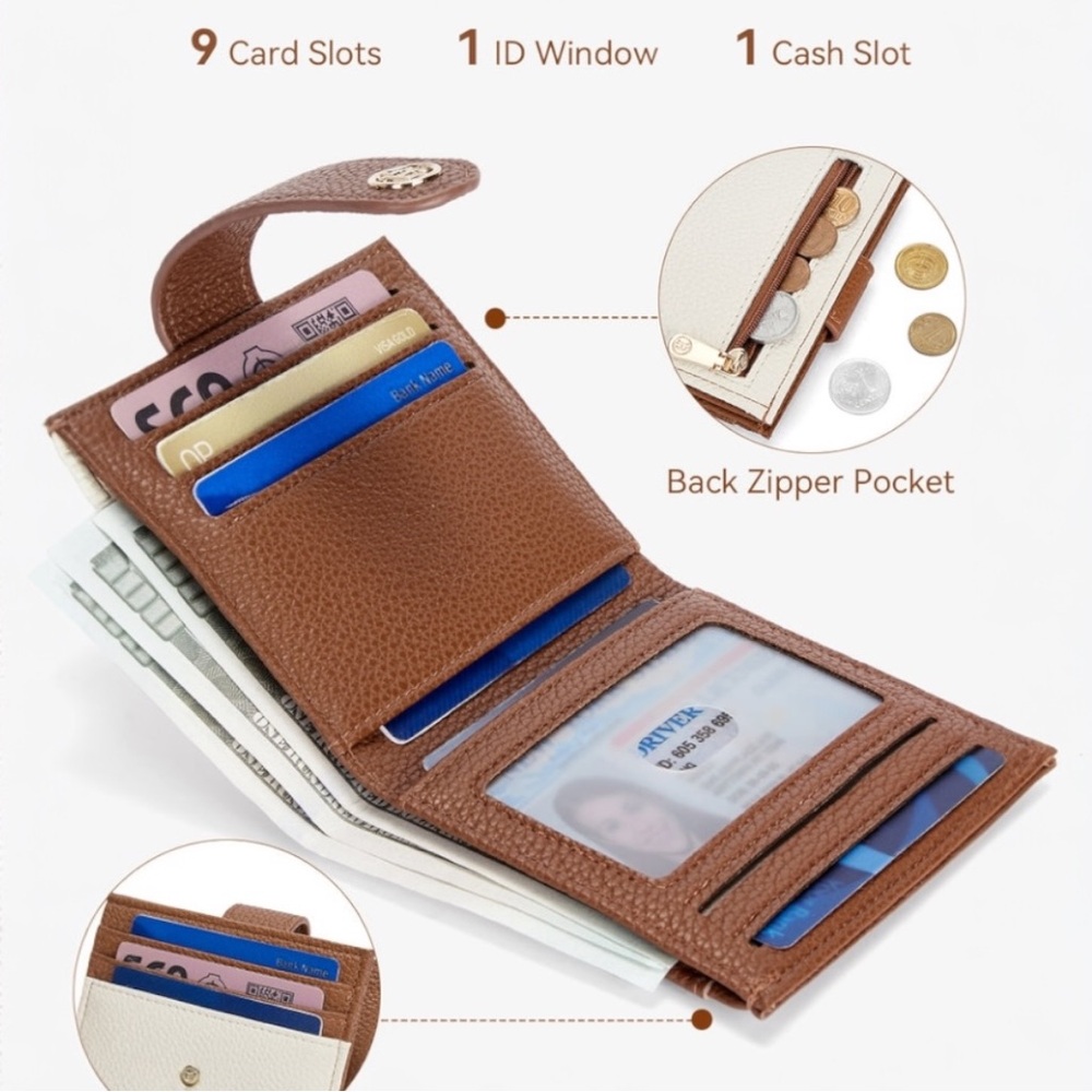 BOSTANTEN Lomy Slim RFID-Blocking Bifold Wallet (NWOT)